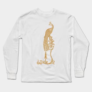 Single Peacock Long Sleeve T-Shirt